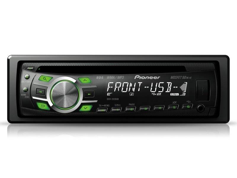 Pioneer Pioneer DEH-2320UB CD-tuner Előlapi USB, Aux-in és 1 RCA kimenet  autórádió 0