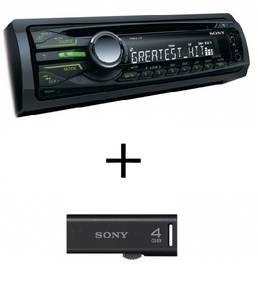 SONY CDX-GT450 + Ajándék 8GB Sony pendrive autórádió