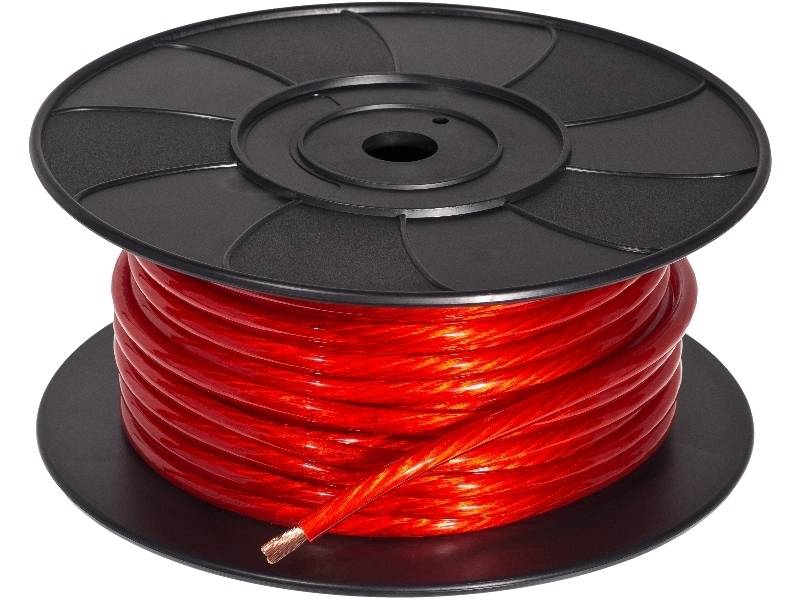Audio System 20 mm2 Piros autóhifi tápkábel 0