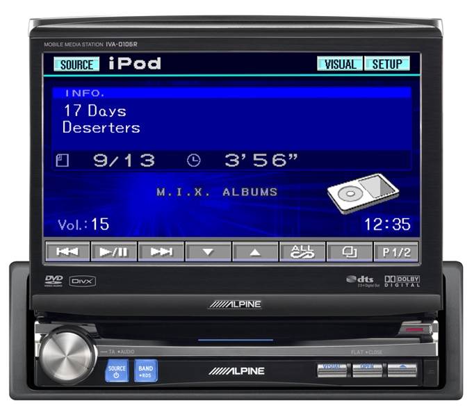 ALPINE IVA-D106R DVD autórádió 0