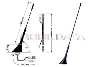 Hirschmann Hirschmann HIT AUTA 16 V FLEX univerzális tetőantenna  