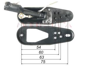 MECATRON Teleszkópos tetőoszlop antenna Honda autókhoz 500907  