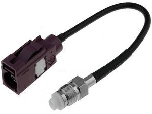 Autohifi-City GPS adapter FME-A dugó Fakra aljzat 0,15m GPS antenna és Navi Box