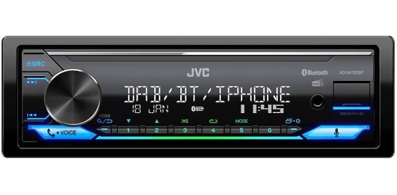 JVC KD-X472DBT autórádió 0