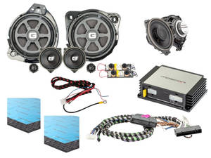  Gladen Mercedes Plug and Play hangrendszer Mercedes C, E, GLC  modellhez ASD-vel GA-SU-MB-205ASD-BASIC+ Mercedes specifikus hangszórók