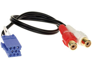  AUX-IN k?bel 8 p?lus? Mini-ISO csatlakoz?val 552104 Autospecifikus AUX adapter és Bluetoot egység