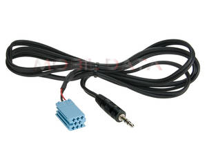  AUX-IN k?bel MiniISO - 3,5 mm Jack dug? Becker - Blaupunkt - Grundig - VDO 311490-05 Autospecifikus AUX adapter és Bluetoot egység