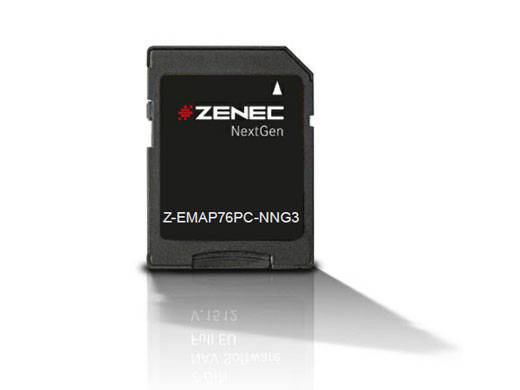 Zenec Z-EMAP76PC-NNG3 - Z-x76 Prime 64 GB SD-Karte EU-Karte für PKW 0