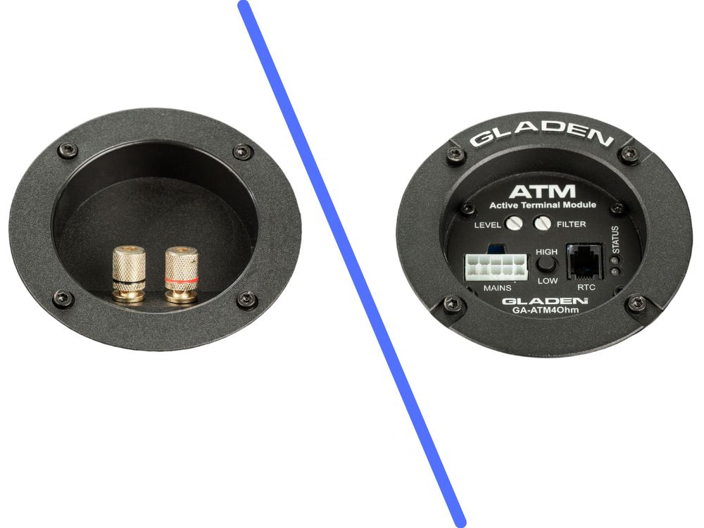 Gladen Audio Mélynyomó dobozba építhető erősítő modulok Gladen ATM 2 Mono autóerősítő 4